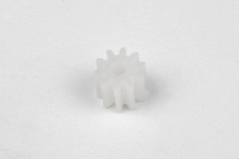 Immagine: Ingranaggio in nylon a 10 denti / foro 2 mm